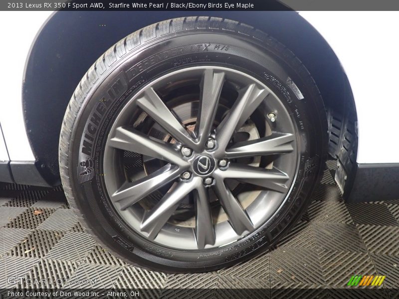 Starfire White Pearl / Black/Ebony Birds Eye Maple 2013 Lexus RX 350 F Sport AWD