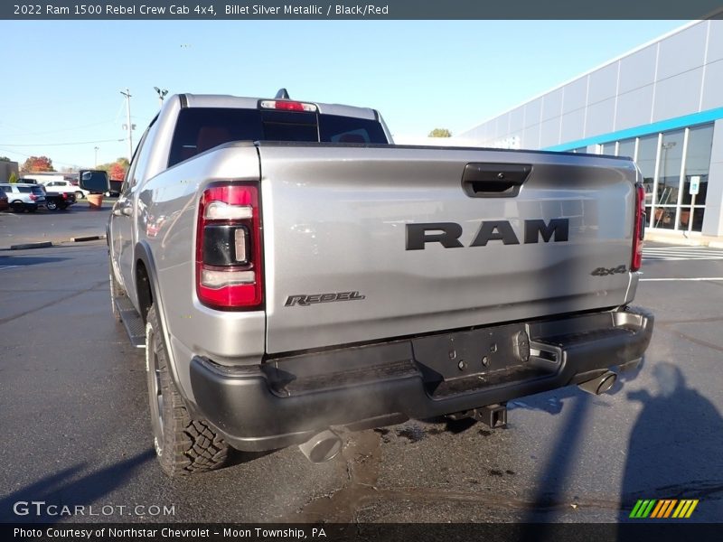 Billet Silver Metallic / Black/Red 2022 Ram 1500 Rebel Crew Cab 4x4