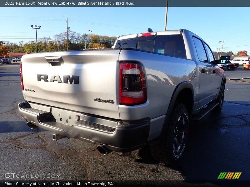 Billet Silver Metallic / Black/Red 2022 Ram 1500 Rebel Crew Cab 4x4