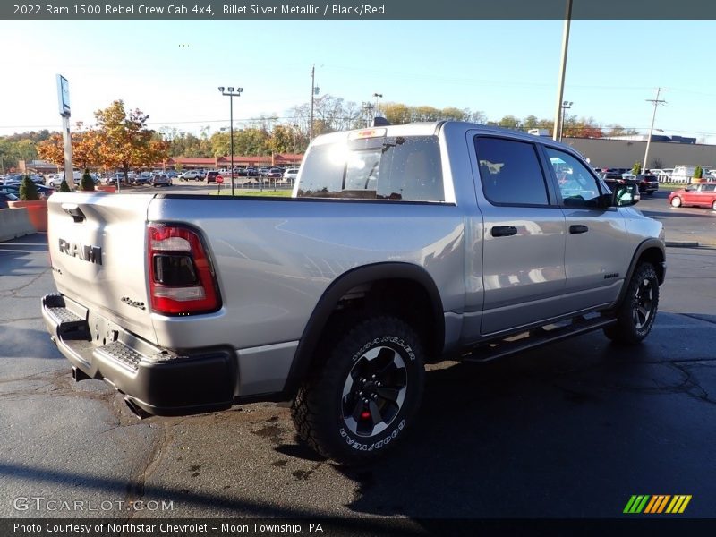 Billet Silver Metallic / Black/Red 2022 Ram 1500 Rebel Crew Cab 4x4