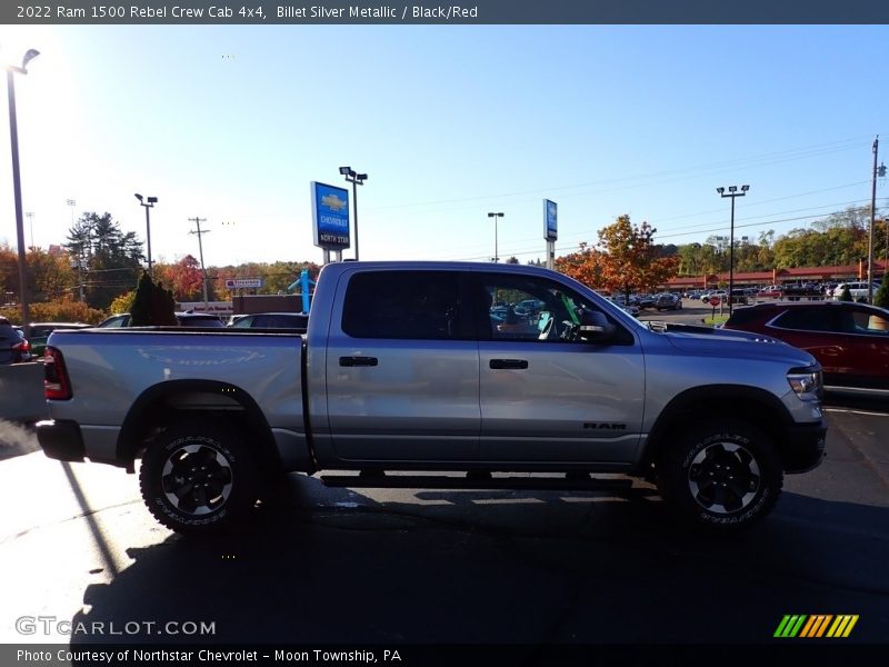 Billet Silver Metallic / Black/Red 2022 Ram 1500 Rebel Crew Cab 4x4