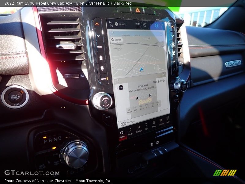 Controls of 2022 1500 Rebel Crew Cab 4x4