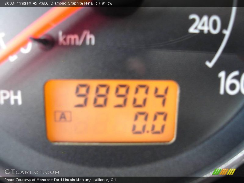 Diamond Graphite Metallic / Willow 2003 Infiniti FX 45 AWD