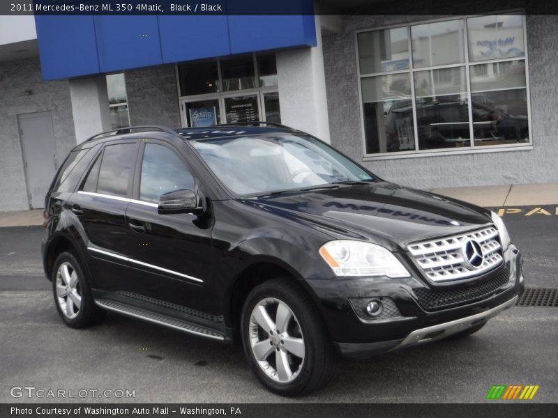 Black / Black 2011 Mercedes-Benz ML 350 4Matic