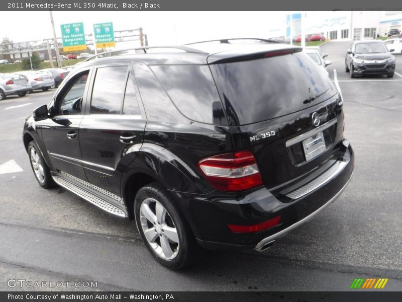 Black / Black 2011 Mercedes-Benz ML 350 4Matic