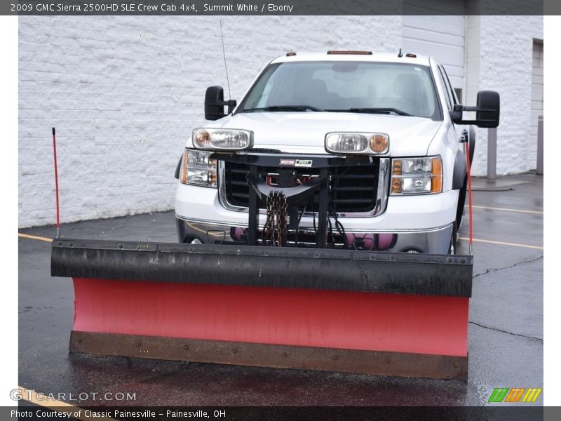 Summit White / Ebony 2009 GMC Sierra 2500HD SLE Crew Cab 4x4