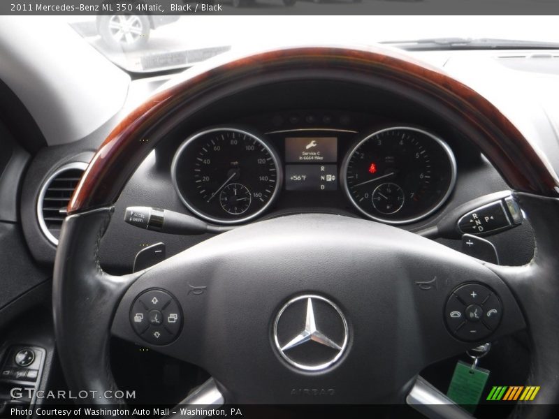 Black / Black 2011 Mercedes-Benz ML 350 4Matic