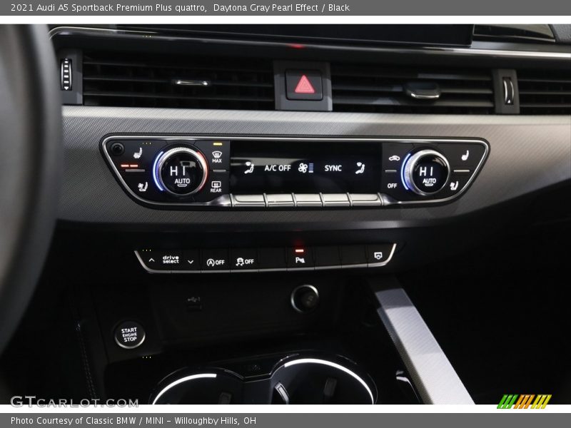 Controls of 2021 A5 Sportback Premium Plus quattro