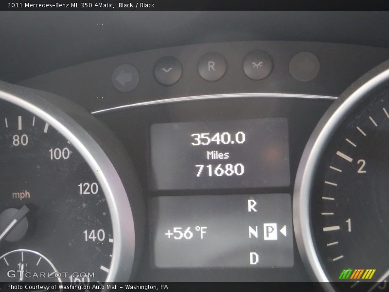 Black / Black 2011 Mercedes-Benz ML 350 4Matic