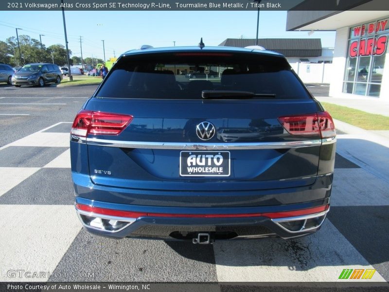 Tourmaline Blue Metallic / Titan Black 2021 Volkswagen Atlas Cross Sport SE Technology R-Line