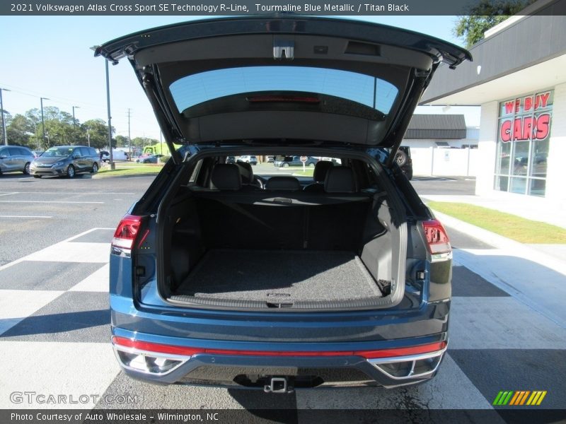 Tourmaline Blue Metallic / Titan Black 2021 Volkswagen Atlas Cross Sport SE Technology R-Line
