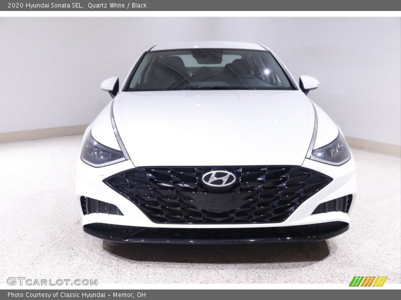 Quartz White / Black 2020 Hyundai Sonata SEL
