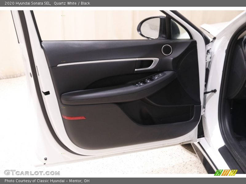 Quartz White / Black 2020 Hyundai Sonata SEL