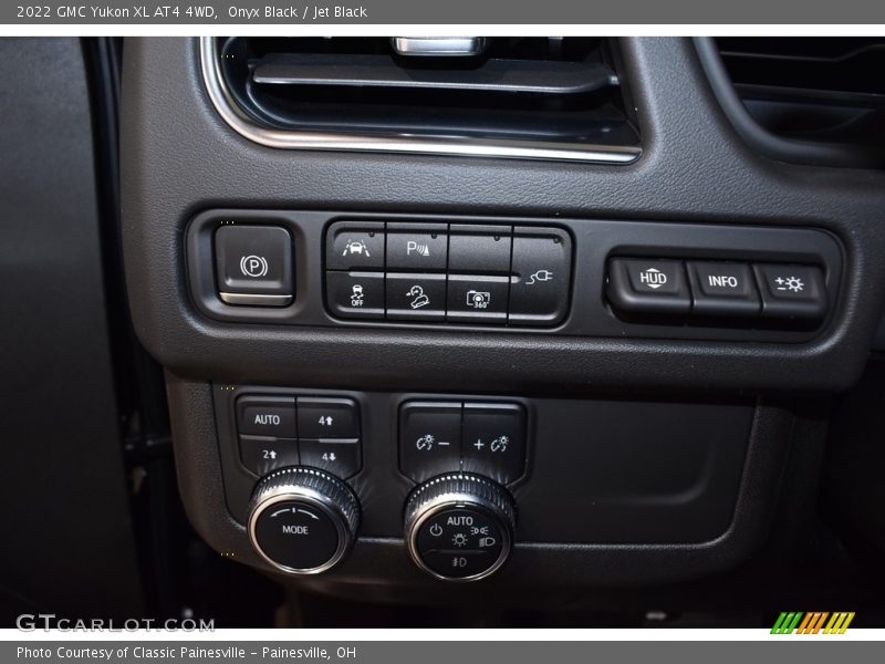 Controls of 2022 Yukon XL AT4 4WD