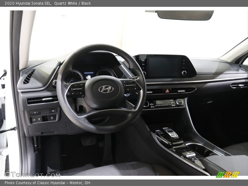 Quartz White / Black 2020 Hyundai Sonata SEL