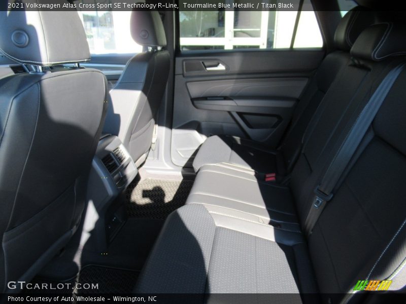 Tourmaline Blue Metallic / Titan Black 2021 Volkswagen Atlas Cross Sport SE Technology R-Line
