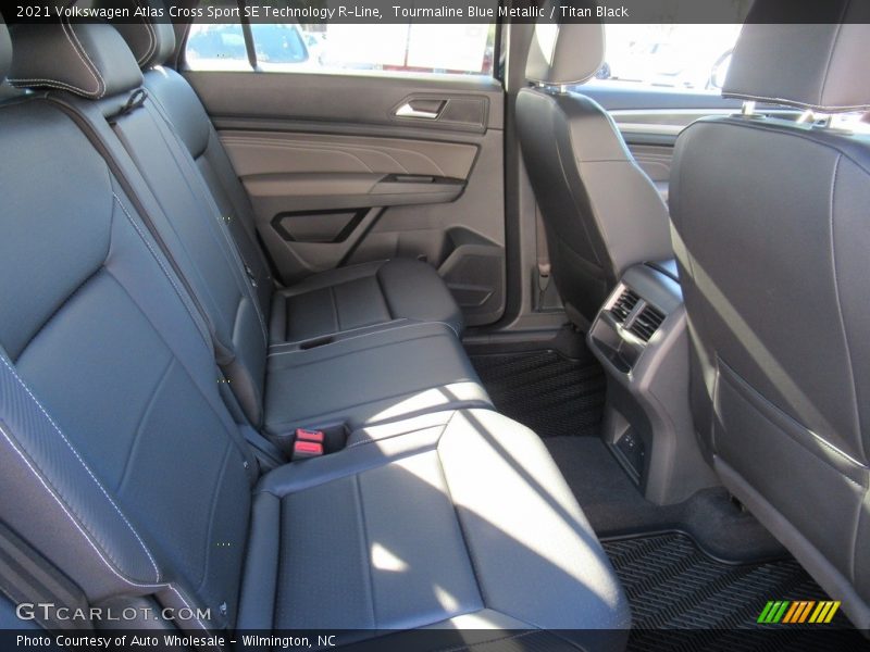 Tourmaline Blue Metallic / Titan Black 2021 Volkswagen Atlas Cross Sport SE Technology R-Line