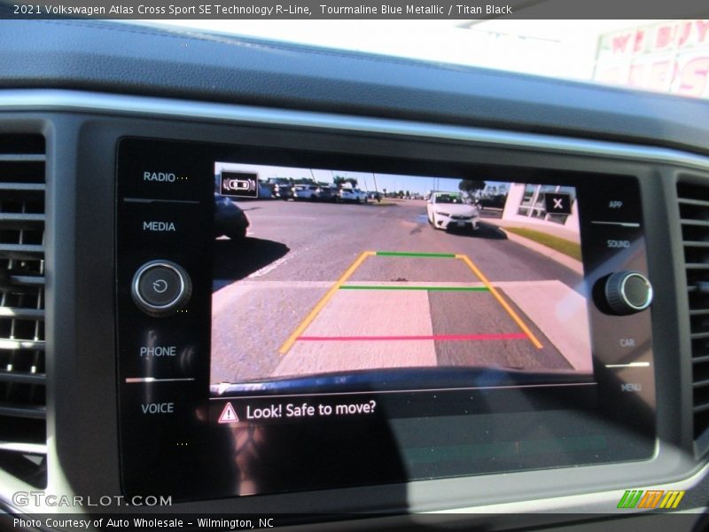 Tourmaline Blue Metallic / Titan Black 2021 Volkswagen Atlas Cross Sport SE Technology R-Line