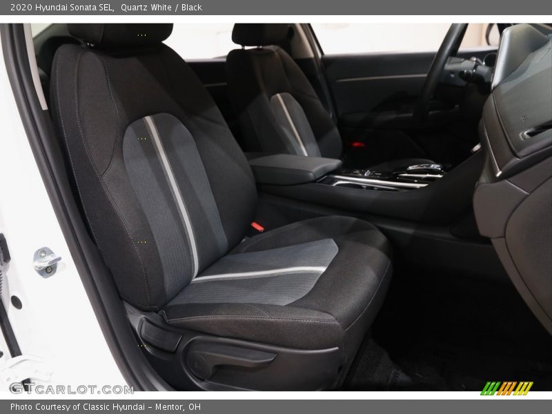 Quartz White / Black 2020 Hyundai Sonata SEL