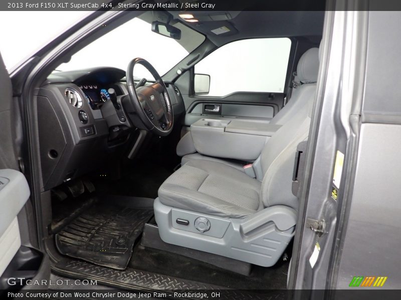 Sterling Gray Metallic / Steel Gray 2013 Ford F150 XLT SuperCab 4x4