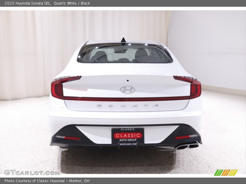 Quartz White / Black 2020 Hyundai Sonata SEL