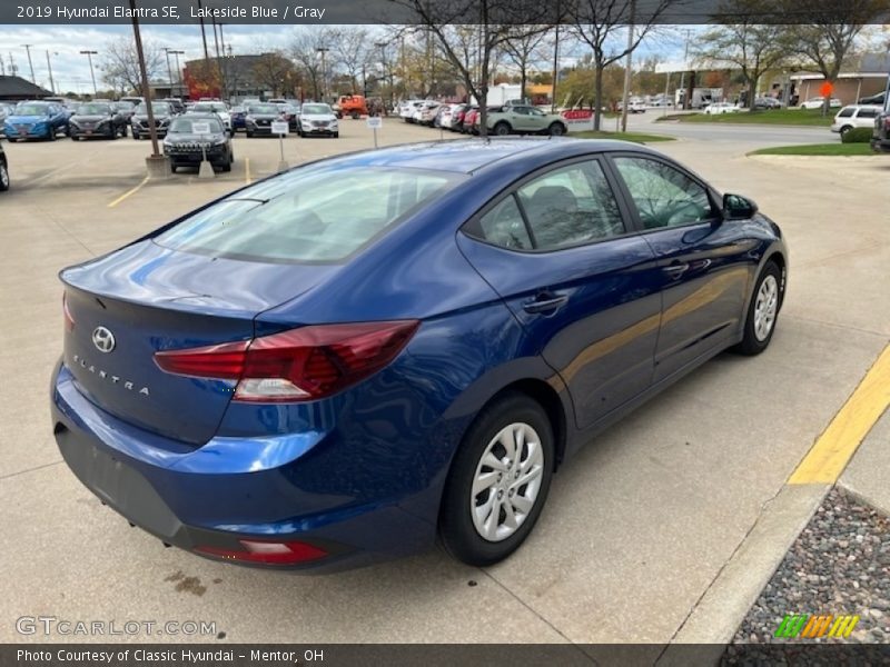 Lakeside Blue / Gray 2019 Hyundai Elantra SE