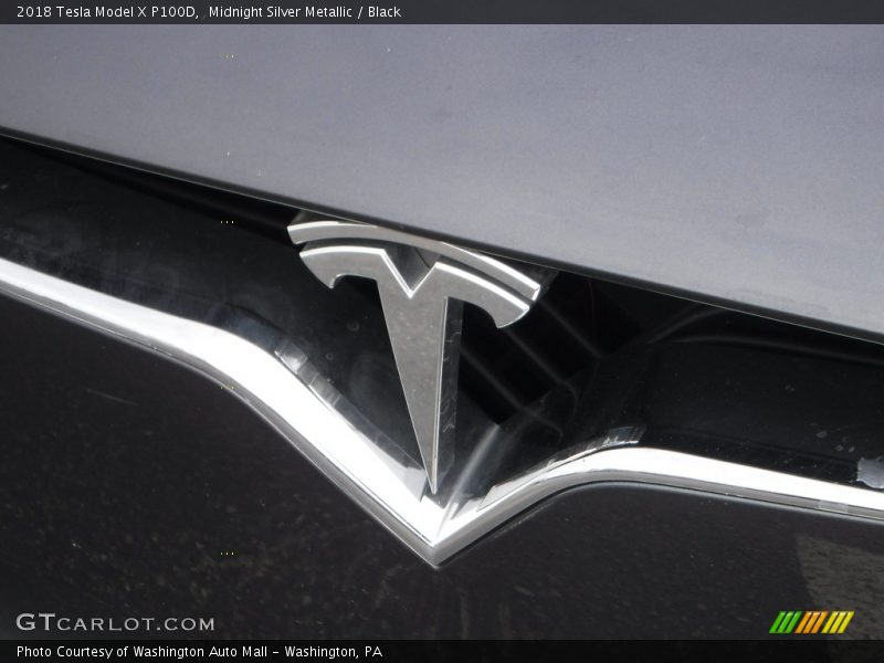 Midnight Silver Metallic / Black 2018 Tesla Model X P100D