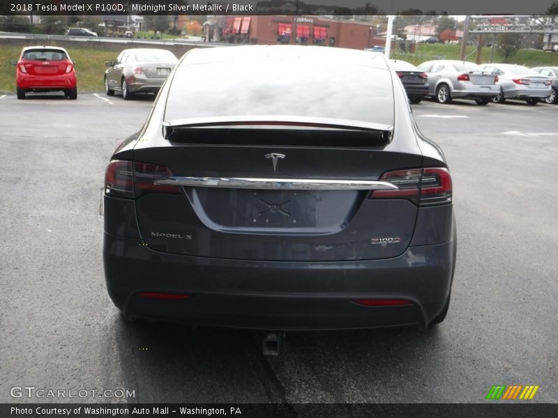 Midnight Silver Metallic / Black 2018 Tesla Model X P100D