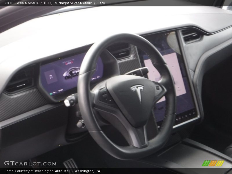 Midnight Silver Metallic / Black 2018 Tesla Model X P100D