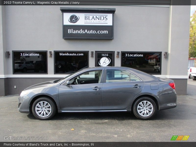 Magnetic Gray Metallic / Ivory 2012 Toyota Camry L
