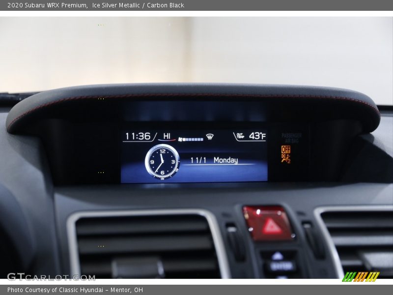 Ice Silver Metallic / Carbon Black 2020 Subaru WRX Premium