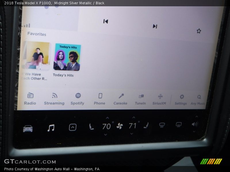 Midnight Silver Metallic / Black 2018 Tesla Model X P100D