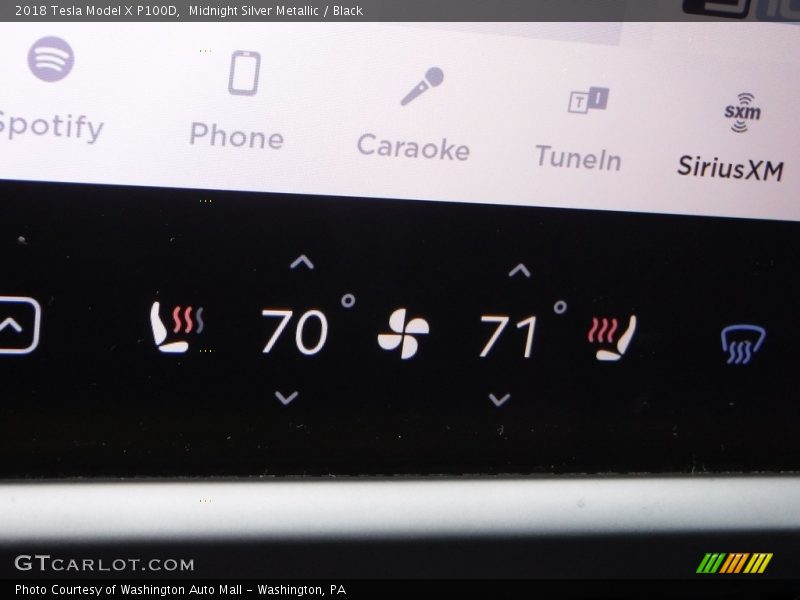 Midnight Silver Metallic / Black 2018 Tesla Model X P100D