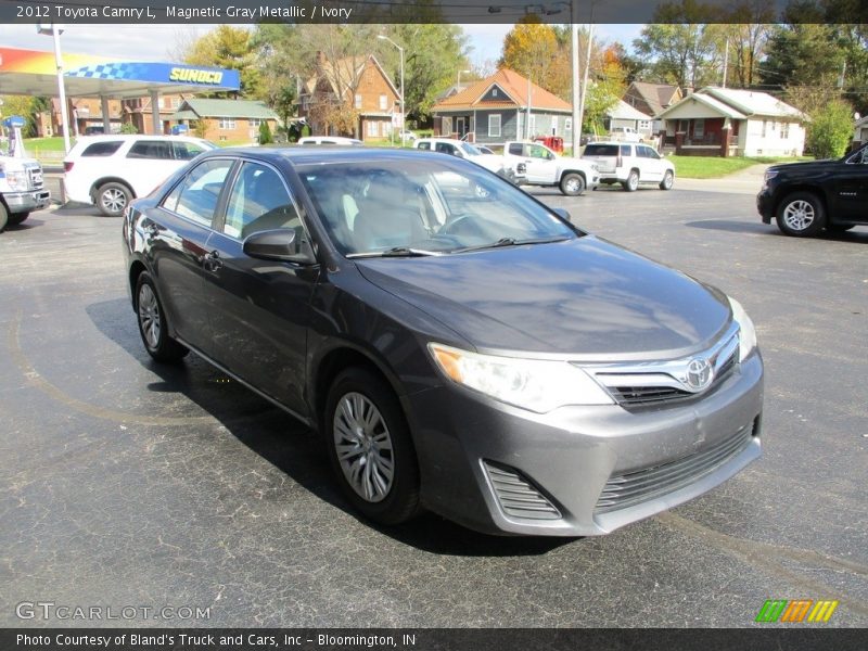 Magnetic Gray Metallic / Ivory 2012 Toyota Camry L
