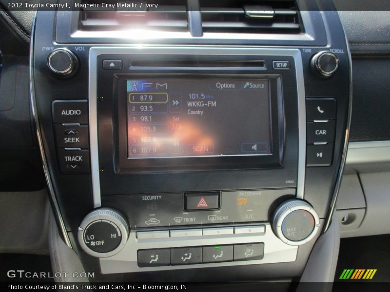 Magnetic Gray Metallic / Ivory 2012 Toyota Camry L