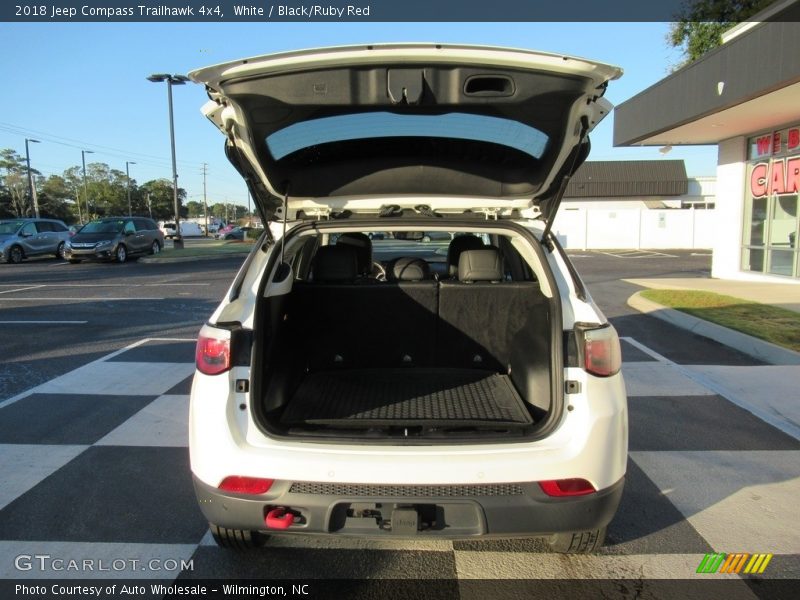 White / Black/Ruby Red 2018 Jeep Compass Trailhawk 4x4