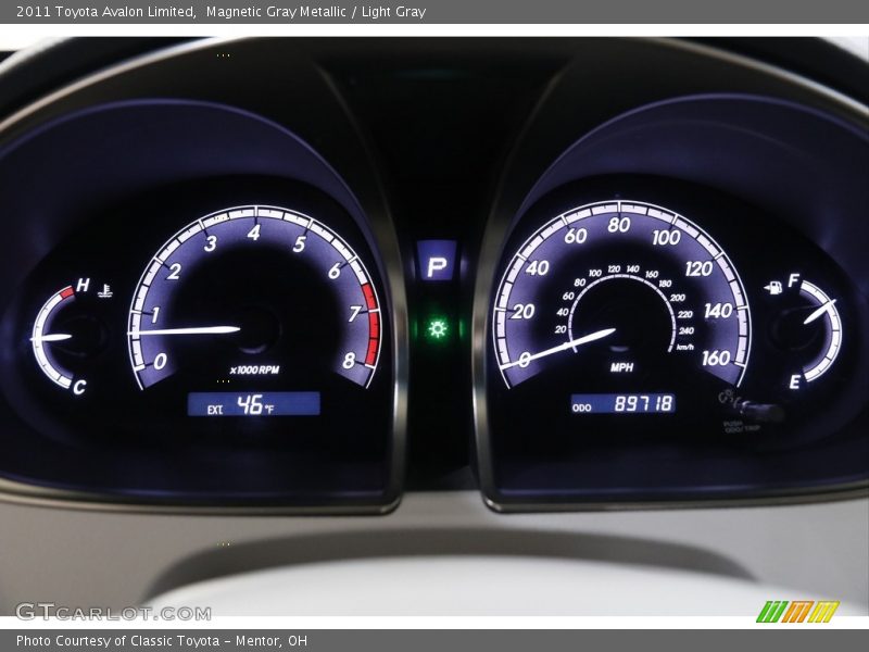 Magnetic Gray Metallic / Light Gray 2011 Toyota Avalon Limited