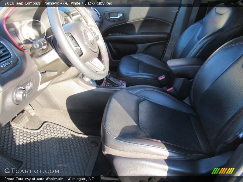 White / Black/Ruby Red 2018 Jeep Compass Trailhawk 4x4