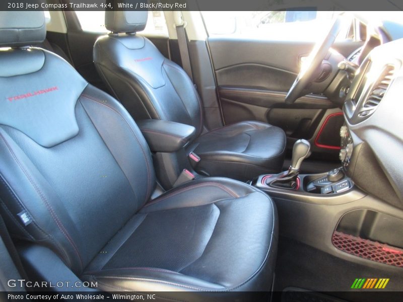 White / Black/Ruby Red 2018 Jeep Compass Trailhawk 4x4