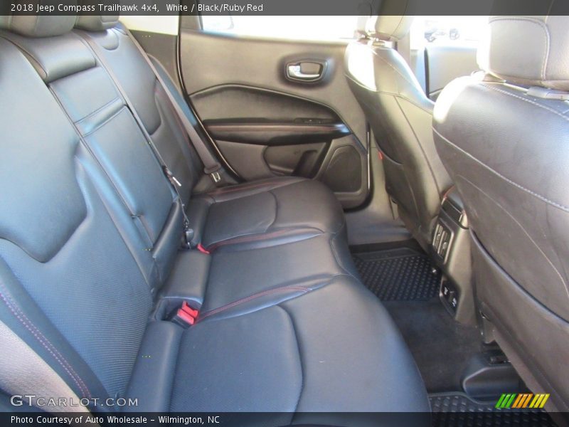 White / Black/Ruby Red 2018 Jeep Compass Trailhawk 4x4