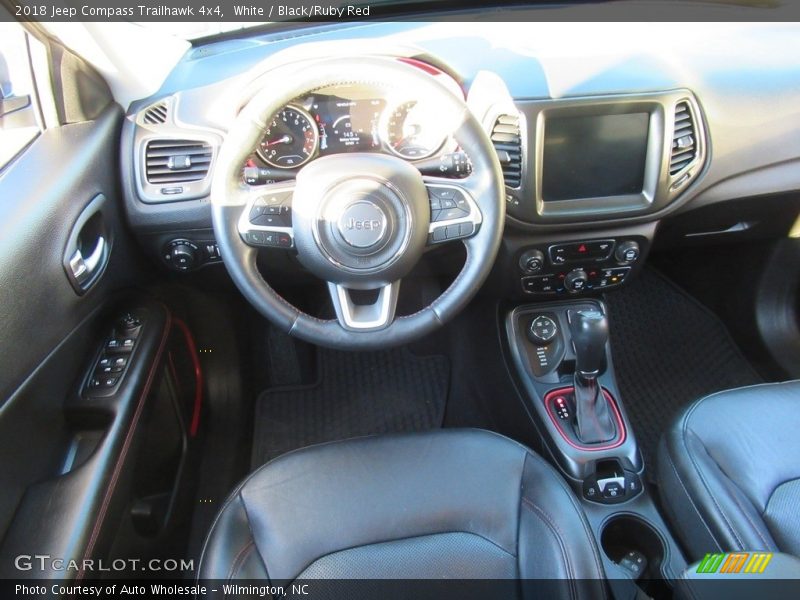 White / Black/Ruby Red 2018 Jeep Compass Trailhawk 4x4