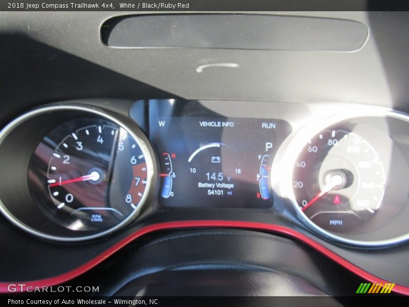 White / Black/Ruby Red 2018 Jeep Compass Trailhawk 4x4