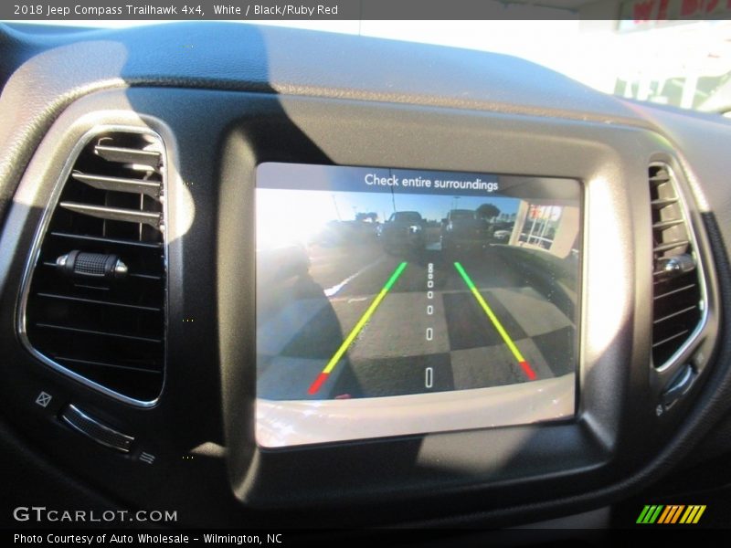 White / Black/Ruby Red 2018 Jeep Compass Trailhawk 4x4