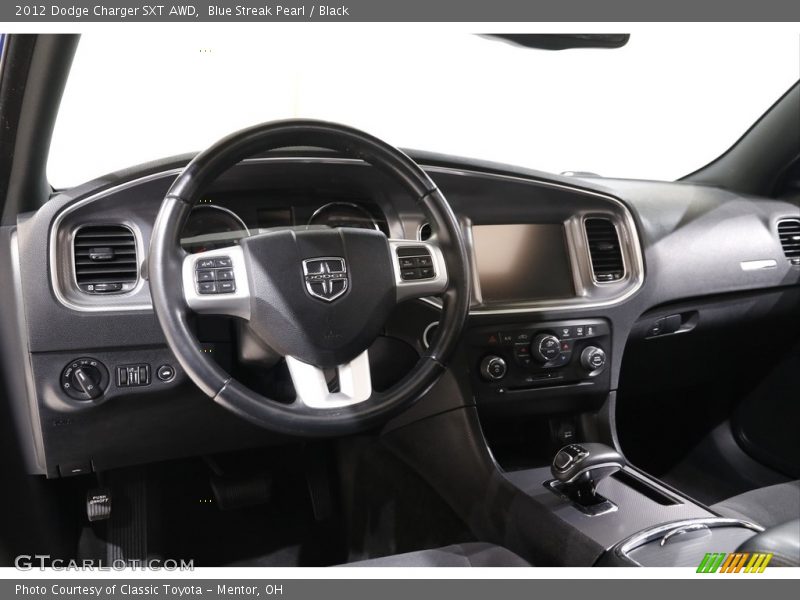 Blue Streak Pearl / Black 2012 Dodge Charger SXT AWD