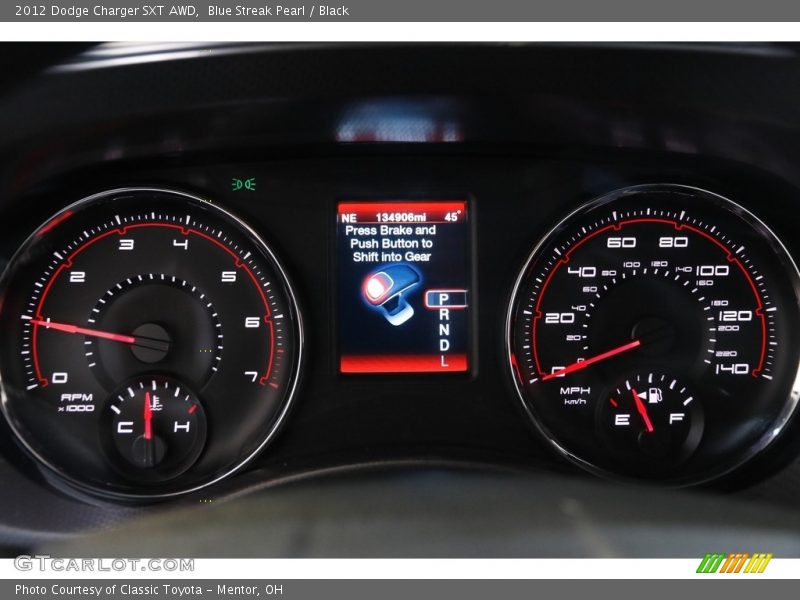 Blue Streak Pearl / Black 2012 Dodge Charger SXT AWD