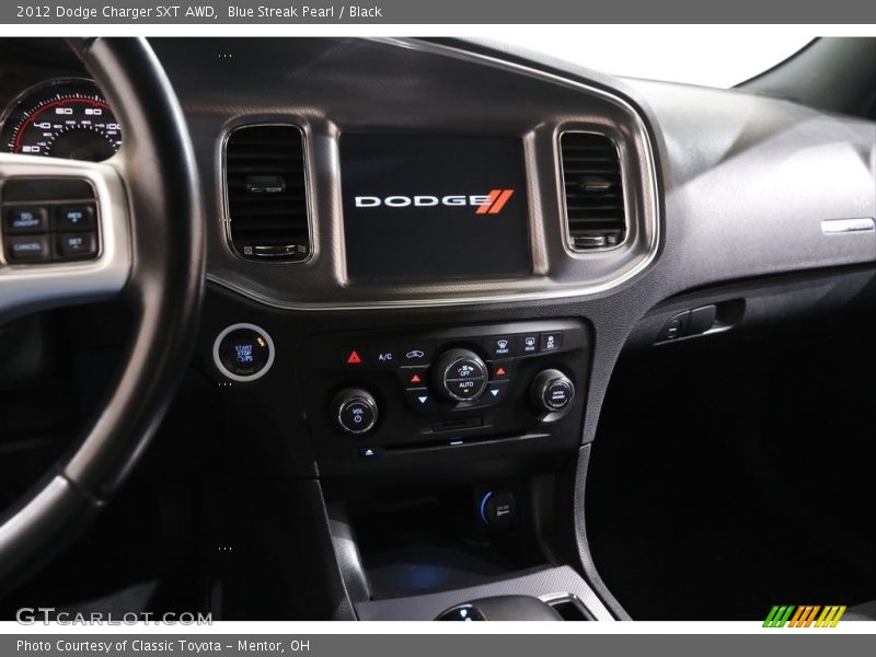 Blue Streak Pearl / Black 2012 Dodge Charger SXT AWD