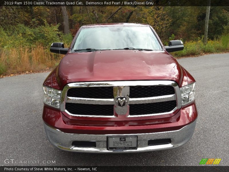 Delmonico Red Pearl / Black/Diesel Gray 2019 Ram 1500 Classic Tradesman Quad Cab