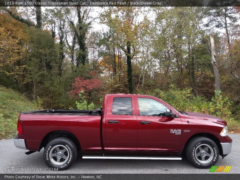 Delmonico Red Pearl / Black/Diesel Gray 2019 Ram 1500 Classic Tradesman Quad Cab