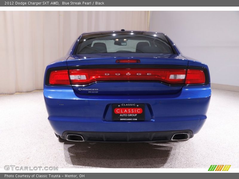 Blue Streak Pearl / Black 2012 Dodge Charger SXT AWD