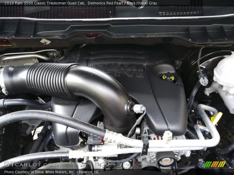 Delmonico Red Pearl / Black/Diesel Gray 2019 Ram 1500 Classic Tradesman Quad Cab